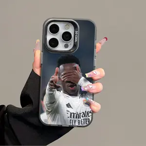 Vinicius Anti-Drop Acrylic Smartphone Cover - Shockproof Protective Accessory for iPhone 17 Pro Max, 16, 15, 14, 13, 12, 11, XS Plus, Accessories