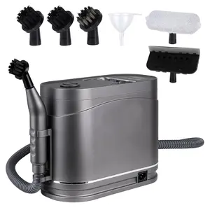 99% Sterilize Handheld Steam Cleaner | 1.2L & 11 Tools for Tile Grout/Car/Sofa | Rechargeable Cordless Carpet Car Vacuum Kit Cleaning Gadgets