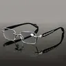High-End Elegant Frameless Men's Glasses, Metal & Transparent Material Flat Lens, Suitable for Casual Wear, Luxury Social Occasions, Trendy Casual Frames Glasses, Fashion Glasses, Trending Glasses, Fashion Accessory Eyewear