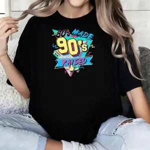 80s Made 90s Raised Comfort Colors Shirt: Vintage Style Tee