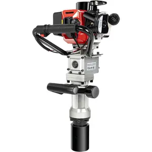 32.6CC T Post Driver Piledriver 2 Stroke Gas Powered T-Post Driver Heavy Duty Gasoline Push Pile Profession Kit Gasoline Piling Driver Portable Lightweight