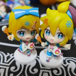 Original Hatsune Miku Gashapon Action Figure Rin Luka Len Meiko Kaito Ex Cashapon Collectible Toys Anime Ornaments Gift