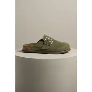 The Olive Grove Buckle Clog