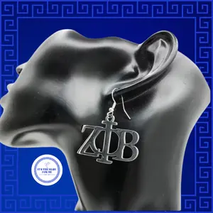 Zeta Phi Beta Stainless Steel Earrings - Bracelet and Necklace Sold Separately