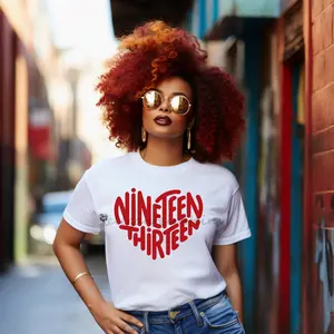 Delta Sigma Theta 1913 T-Shirt. Delta Sigma Theta 1913 Heart White Shirt
