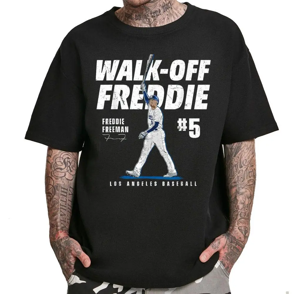 Freddie Freeman T-Shirt, Faded Retro Los Angeles Baseball Washed Graphic Tee