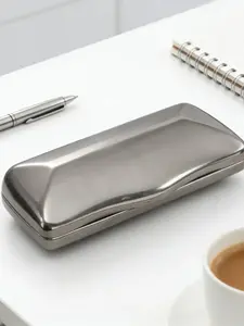 Pure Aluminum Lightweight Sunglasses Case, Hinged Closure, Durable and Fashionable, High-End Eyewear Box, Wear-Resistant and Dirt-Proof