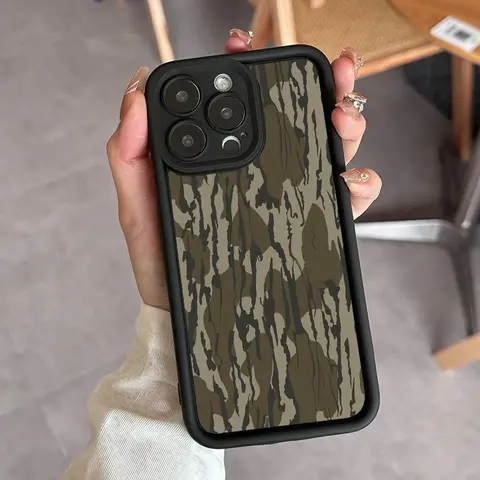 Camouflage Pattern Astronaut Anti-Fall Drop-Proof Smartphone Case - Durable Transparent Casing, Decorative Daily Carry Accessory Compatible with iPhone 11,12,13,14,15,16