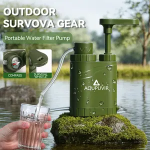 Outdoor Direct-Drink Portable Water Filter Straw — Lightweight, Compact, for Hiking, Mountaineering, Camping, and Emergency Use