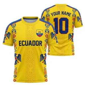 [Custom Name & Number] Personalized Ecuador Soccer Jersey 2026, Camiseta de Ecuador Shirt for Men Women Youth Fans Team Ecuadorian Pride