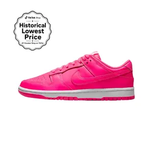 Nike Dunk Low Hyper Pink Women’s Perfect Low Top Sneakers Fashion Footwear Walking Shoe Trainer Girl, Rubber, Sports Shoes