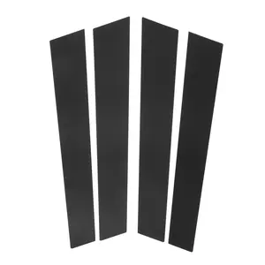 4pcs Door Pillar Window Trim for Porsche Panamera 2009-2016 Black Front Rear Left Right Anti Scratch Sticker Pillar Posts Door Outer Exterior Cover