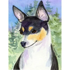 212 MAIN Rat Terrier Garden Flag, 11x15 In. Polyester Double-Sided Fade-Resistant Outdoor Garden Decor, Home Improvement Accessory