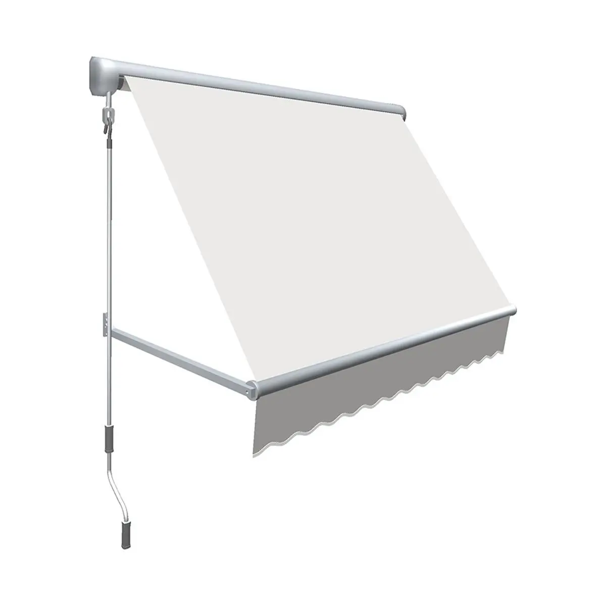 Awntech MS5-US-W 5 ft. Mesa Window Retractable Awning, Off White - 24 x 24 in.