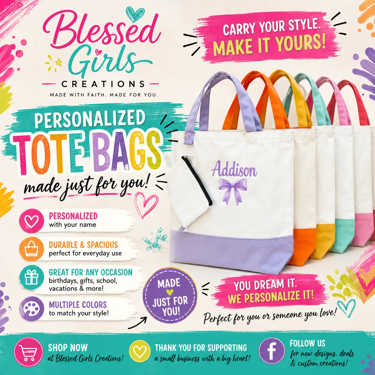 Personalized Tote bags