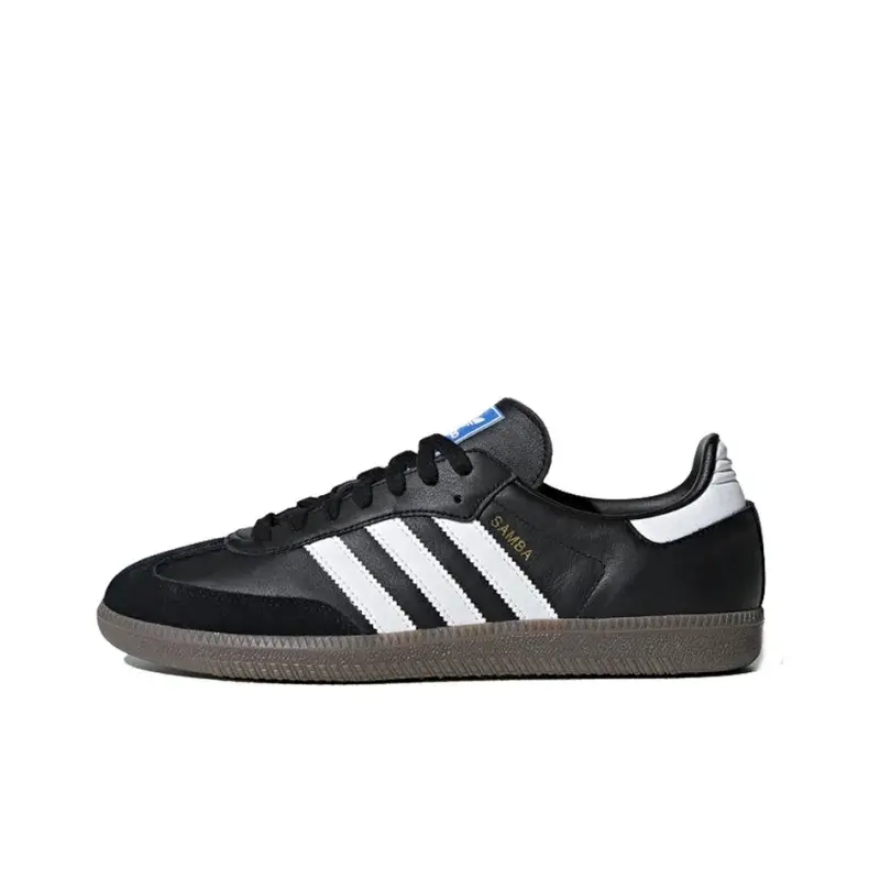 Adidas Samba OG Black Gum Men's Leather Trainer - Casual Comfort Fashion Sports Shoes, Walking Shoes, Sneaker Trainer, Footwear, Athletic, Athletic Casual Sneakers, Classic Sneakers Style