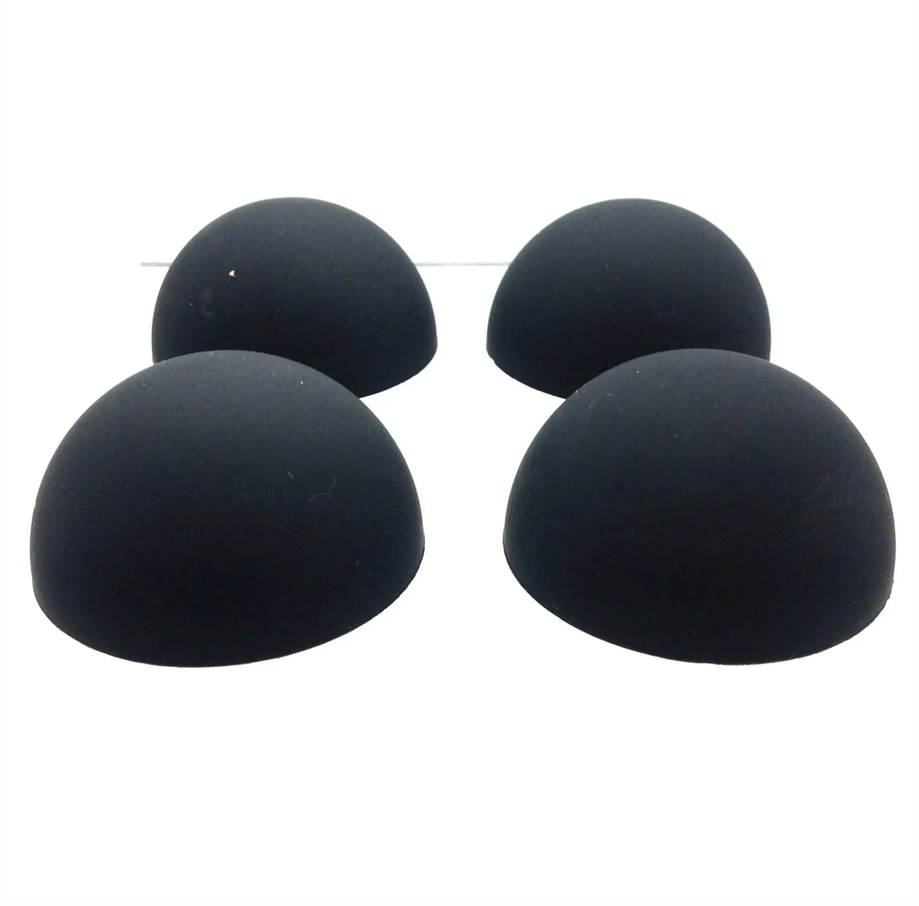 Hemisphere Silicone Anti-Vibration, Shock Absorption Isolation Non-Skid Foot Pads with Adhesive - Set of 4