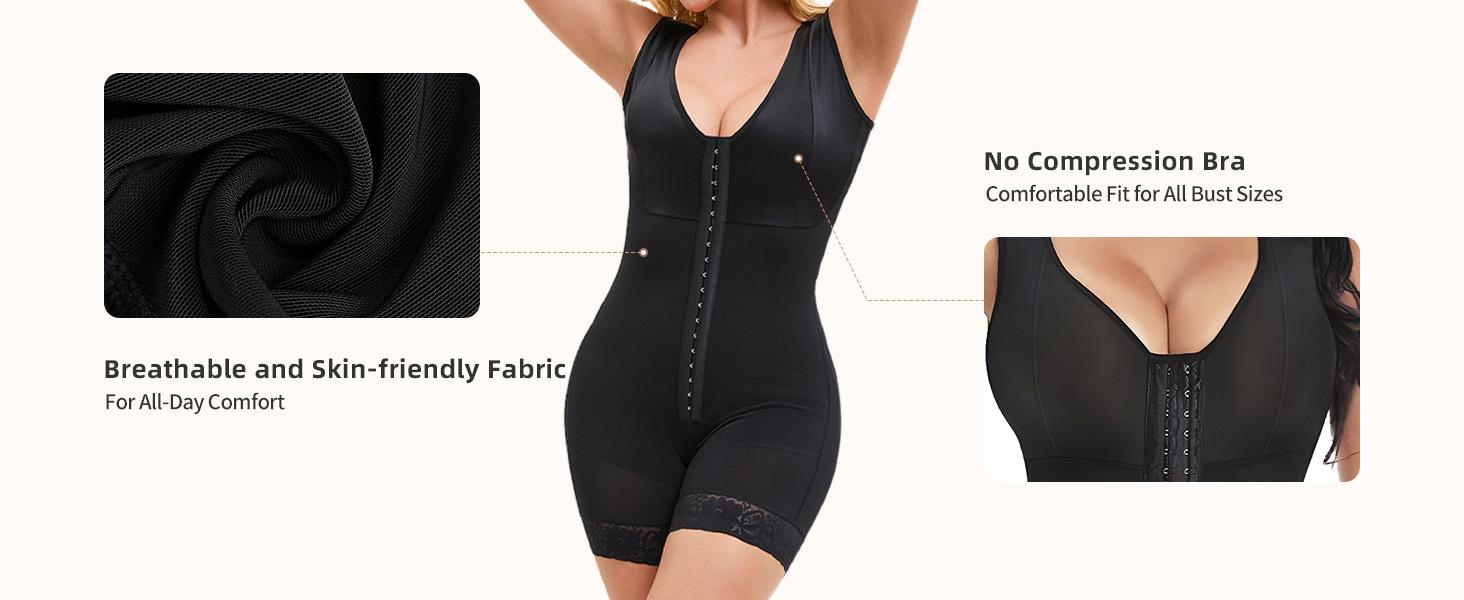 Fajas Colombianas Shapewear for Women Tummy Control Post Surgery Full Body Shaper Butt Lifter with Zipper Crotch skimsbodysuits solleonnewfajascurve elegant figure fajas melibelt bodysuitfajashaper