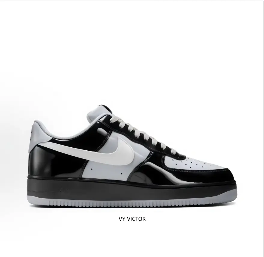 Unisex Leather Sneakers in Matte Black & Silver Grey – Cushioned Insole & Durable Rubber Outsole for All-Day Comfort on City Streets or Weekend Markets