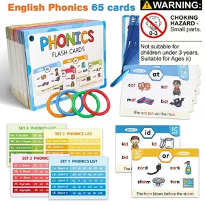 Natural Reading Flashcards for English Learners, Essential Vocabulary Building, Fun Graphic System, Ideal Gift for Christmas
