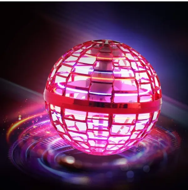 UFO Flying Ball Toy - Hand-Controlled Mini Drone with Transparent Shell, 360° Rotating Gyro, Boomerang Function, LED Lights, Neon Colors, Flying Fun, Cool Gift for Kids (2026 Top Toy Pick)