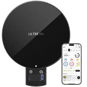 Ultrean AI Food Analyzer Scale,Smart Kitchen Companion with Nutritional Calculator & App Sync for Real-Time Calorie, Macro Tracking, Precision Tool for Weight Loss & Meal Prep, 33 lb Weighing Range
