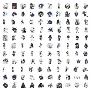 10/110Pcs Game Fundamental Paper Education Cartoon Sticker DIY Fridge Laptop Skateboard Graffiti Joke Cartoon Character Stickers
