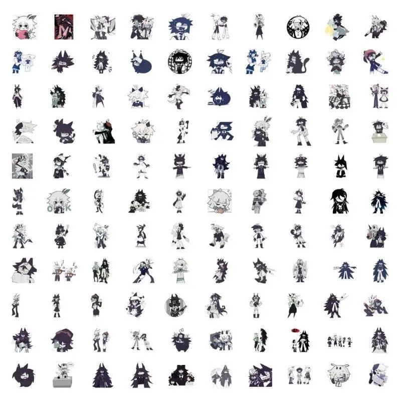 10/110Pcs Game Fundamental Paper Education Cartoon Sticker DIY Fridge Laptop Skateboard Graffiti Joke Cartoon Character Stickers