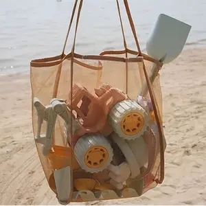 Beach Toy Bag, XL Beach Tote Bag, Extra Large Beach Bag, Foldable Large ren's Toy Storage Bag, Used for Storage of Toys, Shells, Clothes and Towels when Playing on the Beach