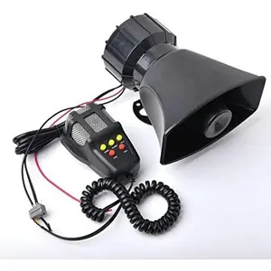 Alarm Horn Siren PA Speaker Mic System,SnapFixMate 100w 12v 7 Sound Loud Car Alarm Police Car Siren Speaker System Emergency Amplifier Alarm Kit Horn for 12V Truck Lorry BoatASageLiving27