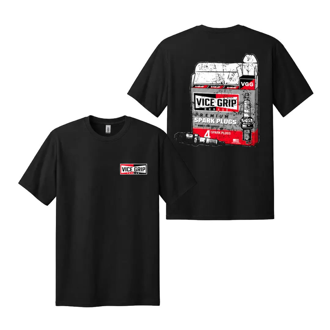 Vice Grip Garage Shirt – Spark Plug Graphic Tee, Mechanic Garage T-Shirt, Automotive Repair Shirt, Car Enthusiast Gift, Men’s Shirt