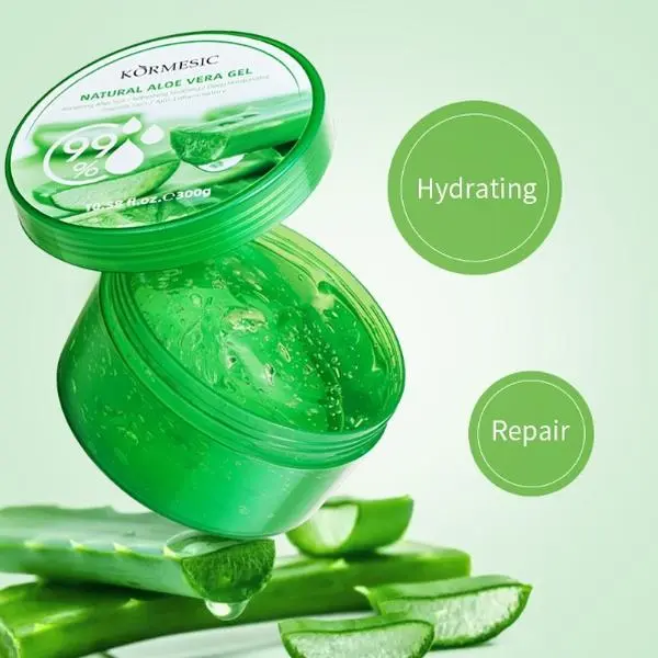 Pure Organic Aloe Vera Gel Made within 12 Hours of Harvest for Face, Body, Scalp, & Hair - Soothing Hydrating Aloe Gel, 7oz Gentle Skincare