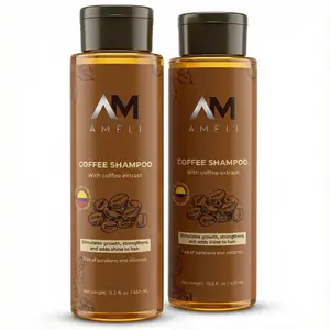 AM AMELI 2-Pack Colombian Coffee Shampoo, Haircare Cleanser, Prevents Hair Loss, Any Hair Type-Friendly Product