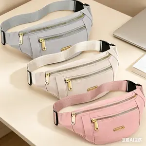 3PCS Waterproof Fanny Packs for Women and Men Waist Pack with Adjustable Strap Waist Pouch for Sports Running Exercise Walking Travel