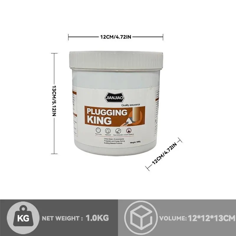 300g Water-Based Roof Leak Sealant - Professional Eco-Friendly Fast-Drying Quick-Curing Leak Stopper, Water Resistant, Easy to Use, All-Seasons for Roof, Indoor Repairs, Roof Repairs