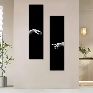 Hand Gesture Pattern Wall Tapestry, Durable Decorative Tapestry, 2 Counts/set Minimalist Wall Hanging Banner, Wall Decor Decoration Items for Home Living Room Bedroom Dormitory