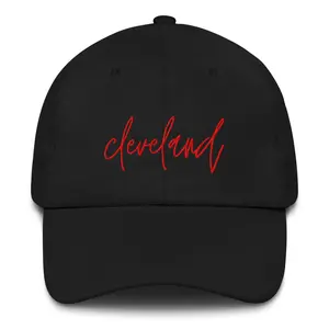 Cleveland Red Script Dad hat, baseball hat, Cleveland fan hat