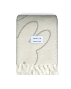 Miffy Blanket in White and Grey, from Maison Deux