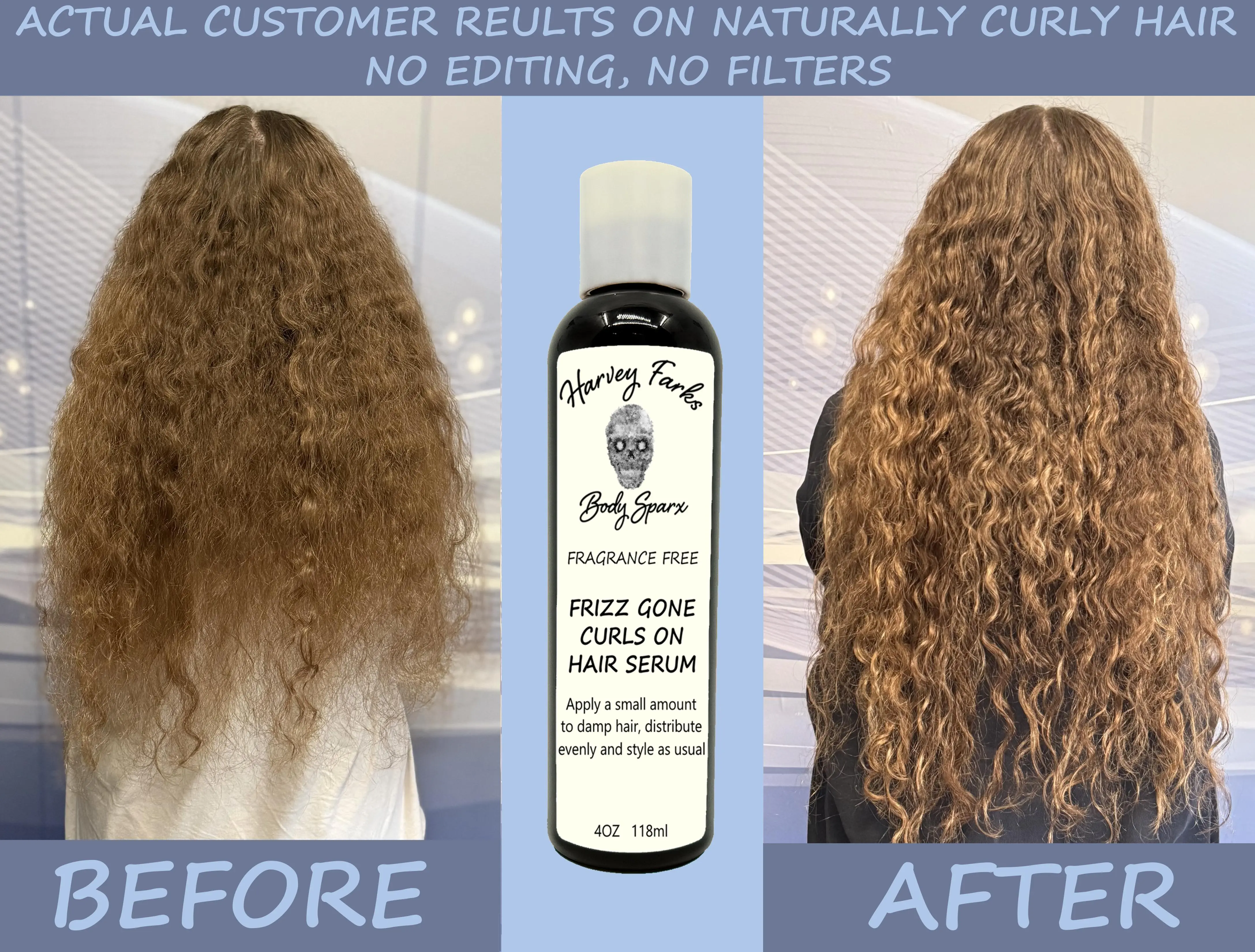 Frizz Gone Curls On Hair Serum