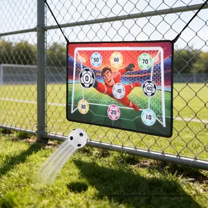 Football Indoor Outdoor Throwing Ball Magic Tape Game Sports Toy, Target Game Mat, Family Interactive Game, Gift for Boys Girls