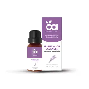 Lavender Essential Oil by Organic Alley (10 mL) | 100% Pure Lavandula Angustifolia | Natural Aromatherapy & Relaxation Oil
