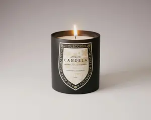 6-Pack 14oz Scented Botanical Geranium-Chamomile Wax Candles, Home Decoration Fresheners with Woody Aroma