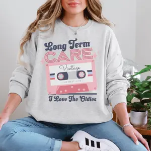 Long Term Care Nurse Short Sleeved T-SHIRT / Sweatshirt , Medical Assistant Geriatric Nurse tshirt Palliative Care Nurse LTC Nurse  Cotton Fabric