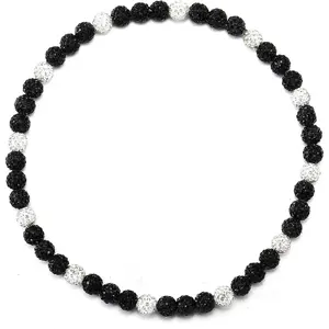 Baseball Beaded Chain Necklace for Men, Discoball Baseball Accessories Necklace Gifts for Baseball Team Lovers