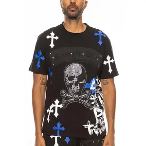 Bejewelled Chrome Skull TShirt