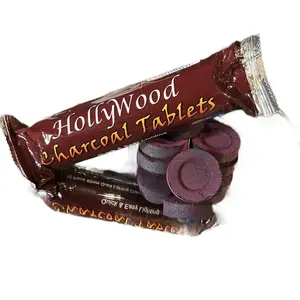 Hollywood Charcoal Tablets - 10 Discs for Incense & Sage - Perfect Temperature for Sweet Aroma - Lasts Up to 45 Minutes - Ideal for Herbal Mixtures Fragrance