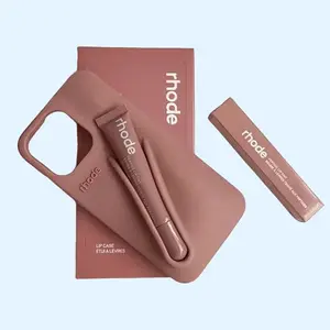RHODE LipGloss Slot Phone Case for iPhone 11–17 – Soft Silicone Cover with Comfortable Grip