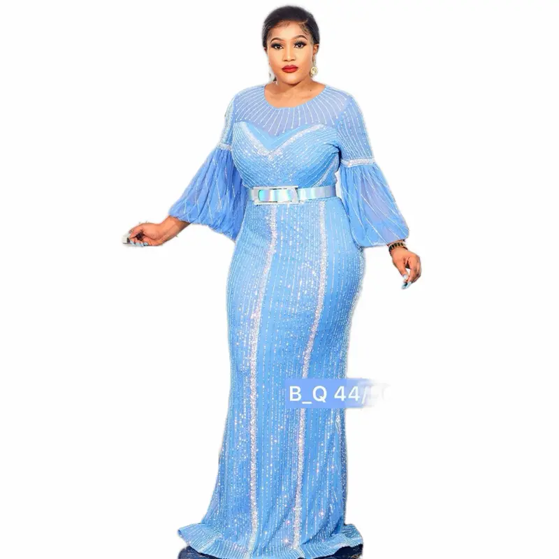 Shy- blue Luxe Women Dress Elegant Sophisticated Design for Special  Occasions Formal Events, Owambe dress,Baby dedication Outfit/ dress, Party  dress, Turkey dress - TikTok Shop
