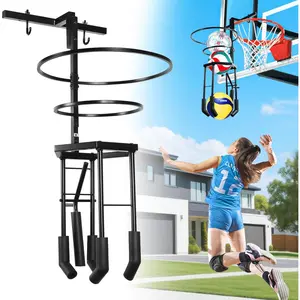 Multi-functional Automatic Volleyball  Equipment Aid, Volleyball Spike Serve Trainer for Volleyball Hitting Trainer, Height Adjustable Volleyball Rebounder Practice Setter  Equipment