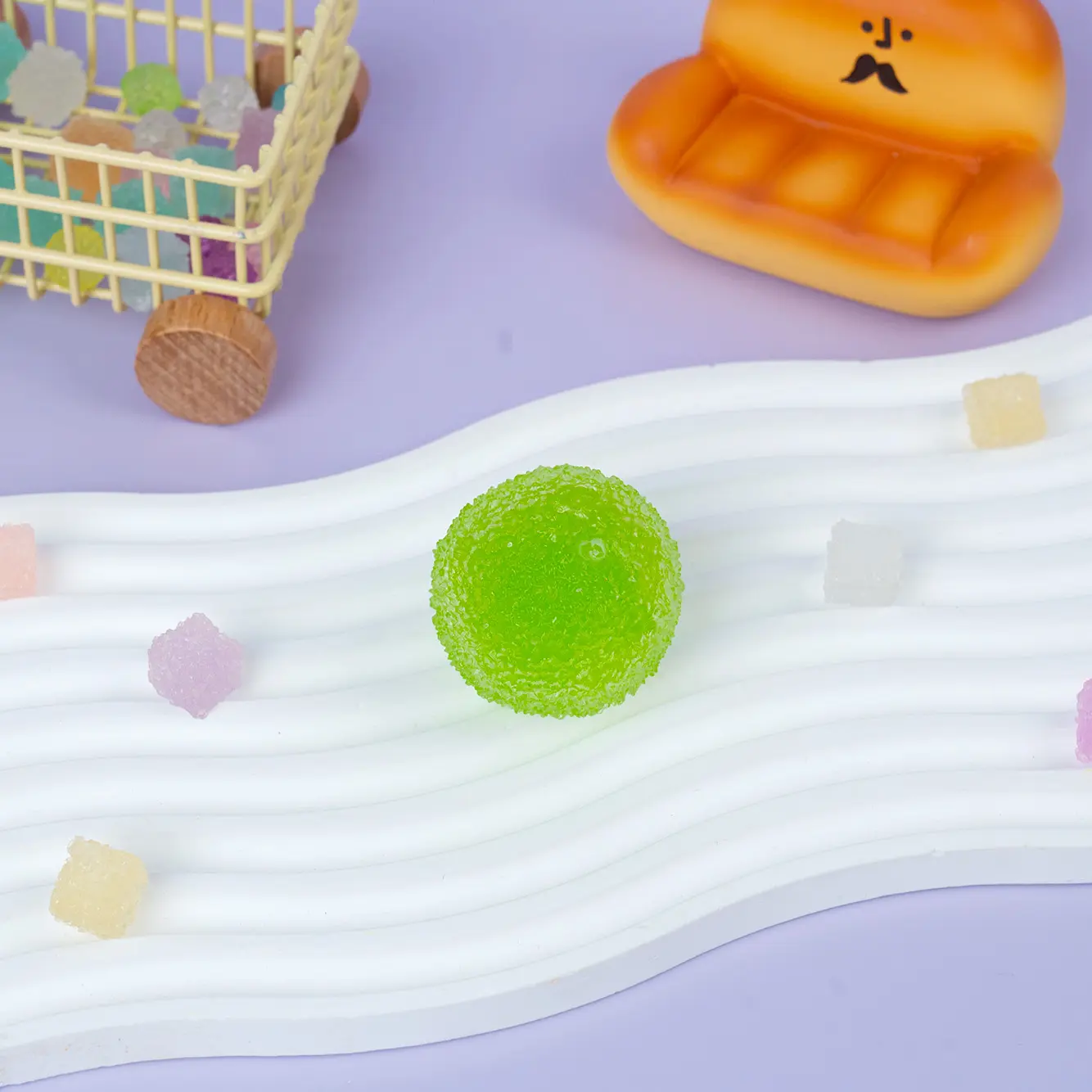 Mini Green (Slush Feel,Crunchy Sound)